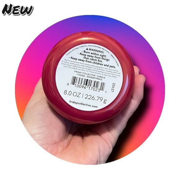 New FR!DAY COLLECTIVE “Season Finale” Candle – 8oz | Made with Essential Oils - Picture 3 of 4